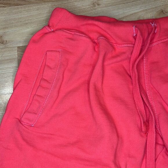 NWT La Detresse Revolve Bermuda Cutoff Sweat Shorts Red Small - Picture 2 of 6